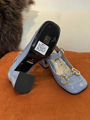 Gucci High-Heeled Shoes in Blue p550 - 6