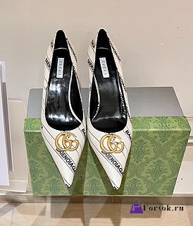 Gucci x Balenciaga Leather Heels in White - 1