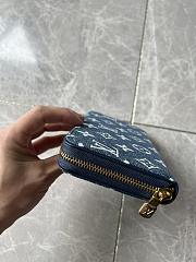 Louis Vuitton Zippy Wallet in Blue Navy M81226 19.5x10.5x2.5cm - 3