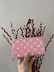 Louis Vuitton Zippy Wallet in Pink M81226 19.5x10.5x2.5cm - 1