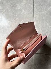 Louis Vuitton Sarah Wallet in Pink M81183 19x10x2cm  - 5