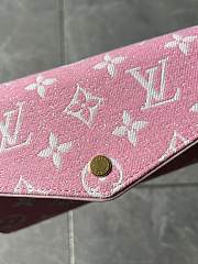 Louis Vuitton Sarah Wallet in Pink M81183 19x10x2cm  - 2