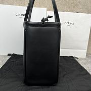 Celine Cabas Triomphe in Smooth Calfskin Black Bag 44x28x18cm - 3