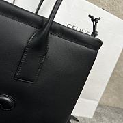 Celine Cabas Triomphe in Smooth Calfskin Black Bag 44x28x18cm - 4