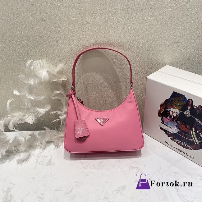 Prada Re-Edition 2005 Mini Shoulder Bag in Pink 1NE204 23×17×6cm - 1