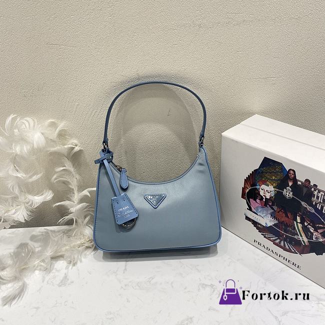 Prada Re-Edition 2005 Mini Shoulder Bag in Blue 1NE204 23×17×6cm - 1