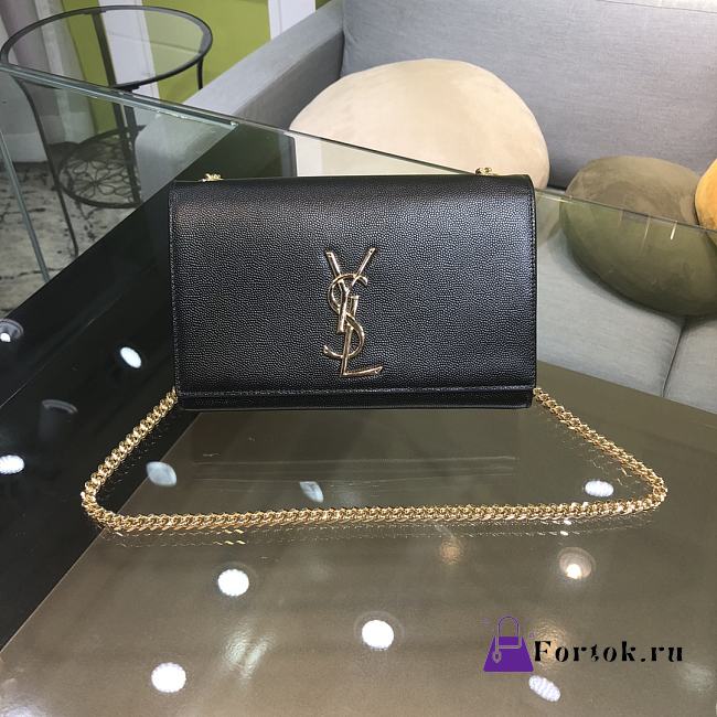 YSL Monogram Saint Laurent Bag in Black 469390 20.0 x 12.5 x 5.0cm - 1