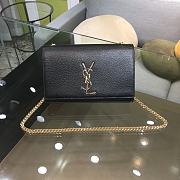 YSL Monogram Saint Laurent Bag in Black 469390 20.0 x 12.5 x 5.0cm - 1