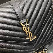 Ysl College Medium Chain Shoulder Bag in Black 24x17x6.5cm - 2