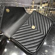 Ysl College Medium Chain Shoulder Bag in Black 24x17x6.5cm - 3