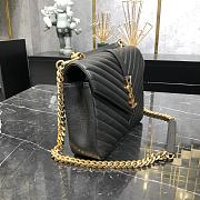 Ysl College Medium Chain Shoulder Bag in Black 24x17x6.5cm - 4