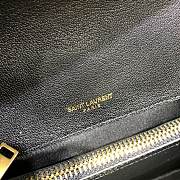 Ysl College Medium Chain Shoulder Bag in Black 24x17x6.5cm - 5