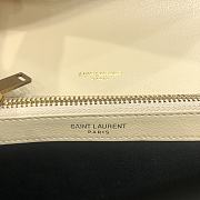 Ysl College Medium Chain Shoulder Bag Apricot Gold 24x17x6.5cm - 2