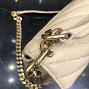 Ysl College Medium Chain Shoulder Bag Apricot Gold 24x17x6.5cm - 3