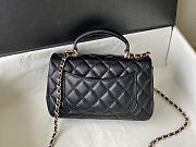 Chanel Handle Mini Charm Bag in Black 2431 13x20x9cm - 5