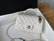 Chanel Handle Mini Charm Bag in White 2431 13x20x9cm - 1