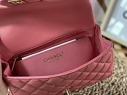 Chanel Handle Mini Charm Bag in Rose Gold 2431 13x20x9cm - 2