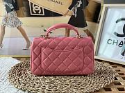 Chanel Handle Mini Charm Bag in Rose Gold 2431 13x20x9cm - 6