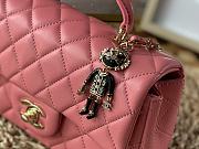 Chanel Handle Mini Charm Bag in Rose Gold 2431 13x20x9cm - 5