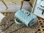 Chanel Handle Mini Charm Bag in Blue 2431 13x20x9cm - 6
