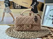 Chanel Handle Mini Charm Bag in Beige 2431 13x20x9cm - 1