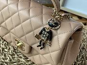 Chanel Handle Mini Charm Bag in Beige 2431 13x20x9cm - 2