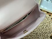 Chanel Handle Mini Charm Bag in Pink 2431 13x20x9cm - 5