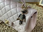 Chanel Handle Mini Charm Bag in Pink 2431 13x20x9cm - 4