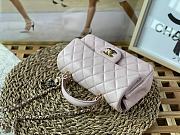 Chanel Handle Mini Charm Bag in Pink 2431 13x20x9cm - 2