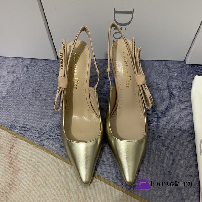 Dior J'Adior Slingback Pumps in Yellow Copper - 1