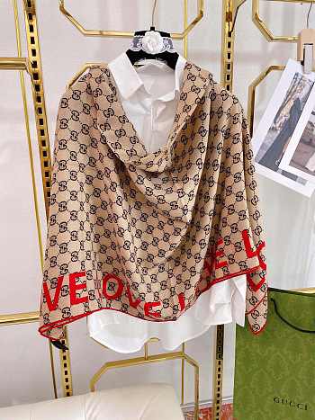 Gucci Love Square Scarf 140cm