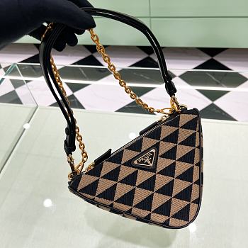 Prada Symbole Leather and Fabric Mini Bag