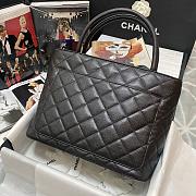 Chanel Medallion Vintage Tote Black Caviar AS3036 - 4
