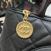 Chanel Medallion Vintage Tote Black Caviar AS3036 - 3