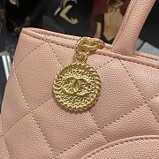 Chanel Medallion Vintage Tote Pink Caviar AS3036 - 4