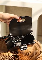 Gucci Small Top Handle Bag With Bamboo Black 21x15x7cm - 5