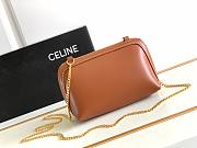 Celine Triomphe Shoulder Bag in Smooth Calfskin Tan - 2