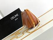 Celine Triomphe Shoulder Bag in Smooth Calfskin Tan - 4