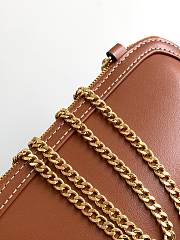 Celine Triomphe Shoulder Bag in Smooth Calfskin Tan - 6