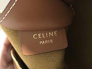 Celine Clutch Triomphe Canvas with Triomphe Heat Embroidery Tan  - 2
