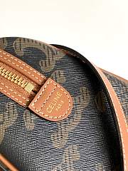 Celine Small Boston in Triomphe Canvas and Calfskin Tan - 6
