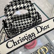 Dior Mini Lady D-Lite Bag Houndstooth Embroidery - 4