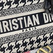 Dior Mini Lady D-Lite Bag Houndstooth Embroidery - 6
