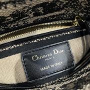 Dior Mini Lady D-Lite Bag Brown Toile De Jouy Embroidery - 4