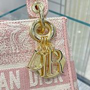  Dior Mini Lady D-Lite Bag Rose Des Vents - 6