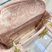  Dior Mini Lady D-Lite Bag Rose Des Vents - 4