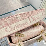  Dior Mini Lady D-Lite Bag Rose Des Vents - 2