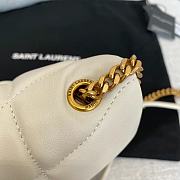 Saint Laurent Toy Puffer Bag in White 6203338 23x15x8.5cm - 6