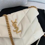 Saint Laurent Toy Puffer Bag in White 6203338 23x15x8.5cm - 5