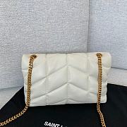 Saint Laurent Toy Puffer Bag in White 6203338 23x15x8.5cm - 2